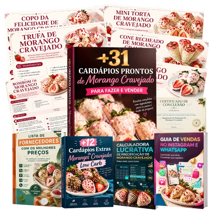 Pacote completo de cardápios